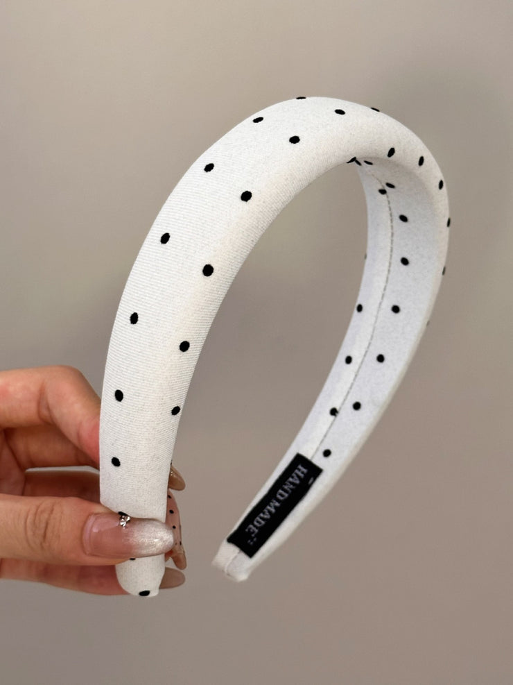 Polka Dot Polyester Wide Headband - The Michelle Style Boutique