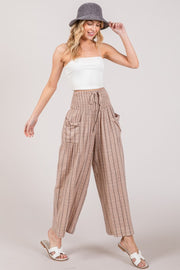 SAGE + FIG Cotton Gauze Wash Stripe Pants - The Michelle Style Boutique