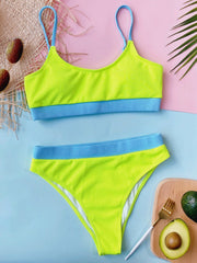 Scoop Neck Spaghetti Strap Two-Piece Swim Set - The Michelle Style Boutique