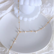 18K Gold-Plated Pearl Drop Necklace - The Michelle Style Boutique