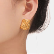 Titanium Steel Geometric Shape Earrings - The Michelle Style Boutique