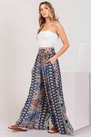 SAGE + FIG Bohemian Multi Geo Print Wide Leg Pants - The Michelle Style Boutique