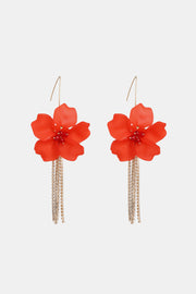 Flower Shape Acrylic Dangle Earrings