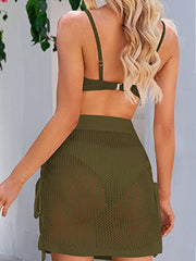 Drawstring Elastic Waist Swim Skirt - The Michelle Style Boutique