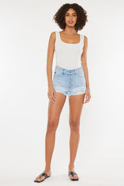 Kancan Distressed Button Fly Denim Shorts - The Michelle Style Boutique