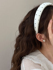 Polka Dot Polyester Wide Headband - The Michelle Style Boutique