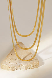 Triple-Layered Snake Chain Necklace - The Michelle Style Boutique