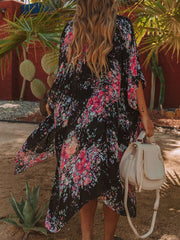 Printed Open Front Cover-Up - The Michelle Style Boutique