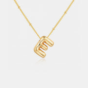 Gold-Plated Letter Pendant Necklace - The Michelle Style Boutique