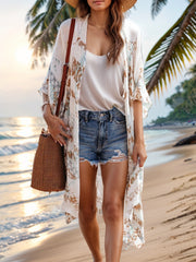 Printed Open Front Cover-Up - The Michelle Style Boutique