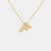 Gold-Plated Letter Pendant Necklace - The Michelle Style Boutique