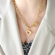 Titanium Steel Heart Pendant Necklace - The Michelle Style Boutique