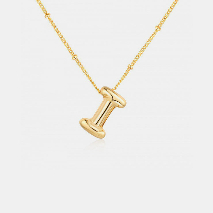 Gold-Plated Letter Pendant Necklace - The Michelle Style Boutique