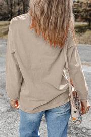 Full Size Sequin Boots Round Neck Long Sleeve Sweatshirt - The Michelle Style Boutique