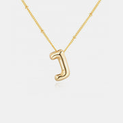 Gold-Plated Letter Pendant Necklace - The Michelle Style Boutique