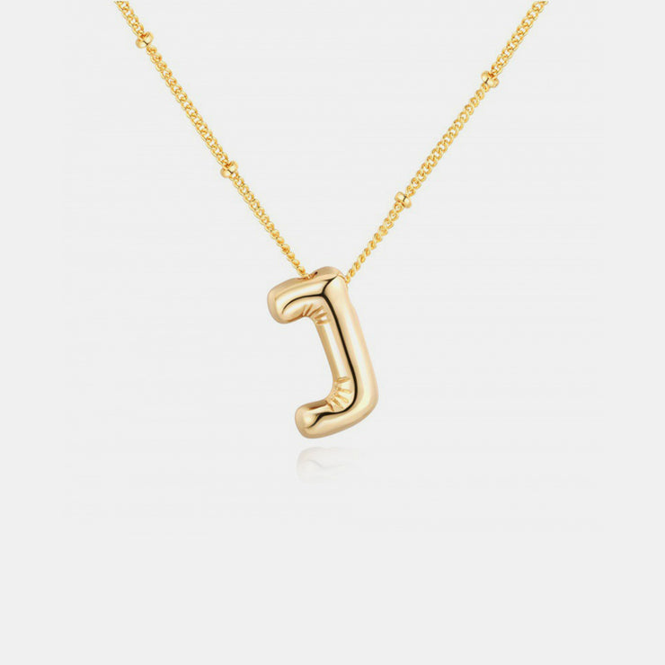 Gold-Plated Letter Pendant Necklace - The Michelle Style Boutique