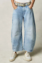 Wide Leg Jeans with Pockets