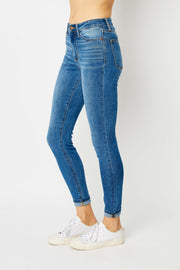 Judy Blue Full Size Cuffed Hem Low Waist Skinny Jeans - The Michelle Style Boutique