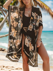 Printed Open Front Cover-Up - The Michelle Style Boutique