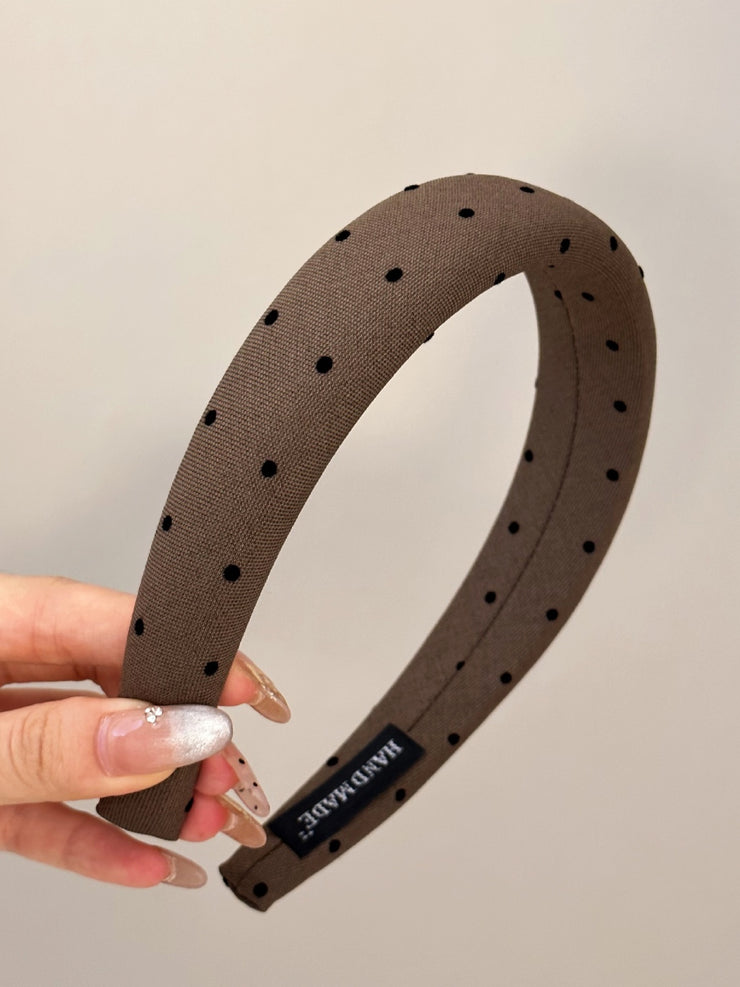 Polka Dot Polyester Wide Headband - The Michelle Style Boutique