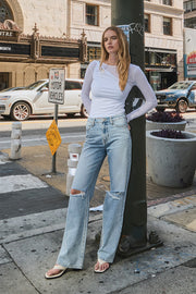 Vervet by Flying Monkey 90'S Vintage Super High Rise Flare Jeans - The Michelle Style Boutique