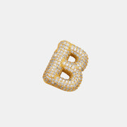 Gold-Plated Inlaid Zircon Letter Necklace - The Michelle Style Boutique