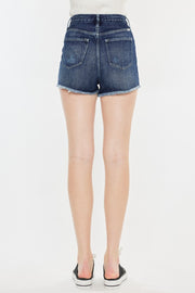 Kancan Raw Hem Button Fly Denim Shorts - The Michelle Style Boutique