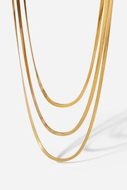 Triple-Layered Snake Chain Necklace - The Michelle Style Boutique