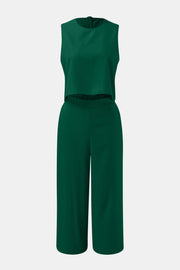 Round Neck Top and Wide Leg Pants Set - The Michelle Style Boutique