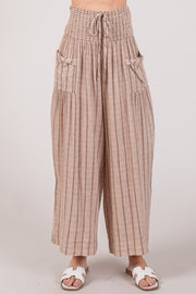 SAGE + FIG Cotton Gauze Wash Stripe Pants - The Michelle Style Boutique