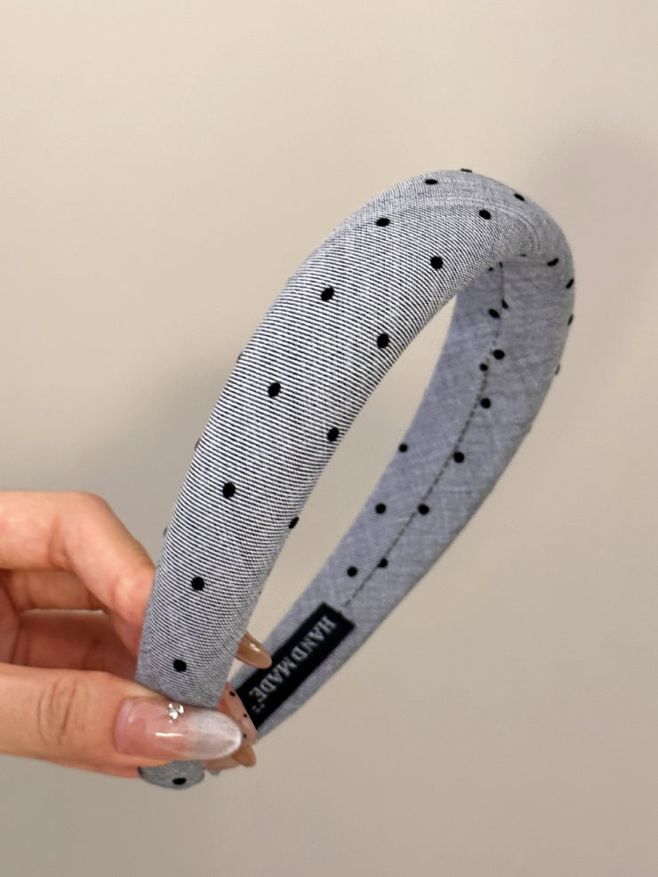 Polka Dot Polyester Wide Headband - The Michelle Style Boutique