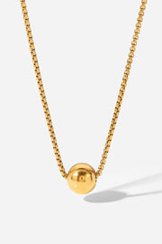 18K Gold-Plated Round Shape Pendant Necklace - The Michelle Style Boutique