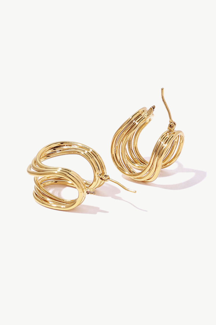 U-Shaped Hoop Earrings - The Michelle Style Boutique