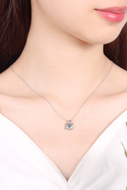 Adored Moissanite Lock Pendant Necklace - The Michelle Style Boutique