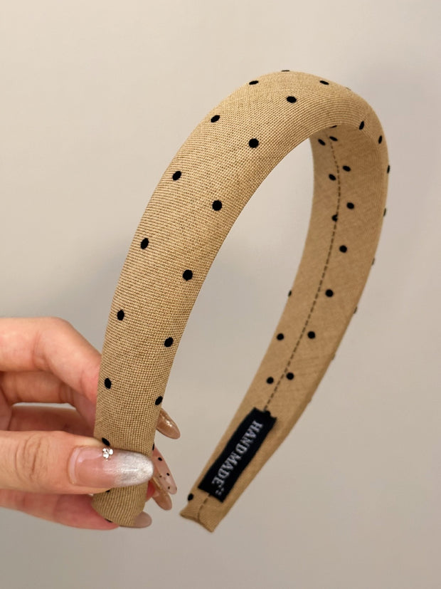 Polka Dot Polyester Wide Headband - The Michelle Style Boutique