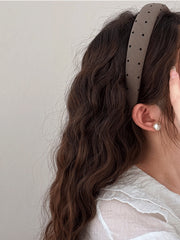 Polka Dot Polyester Wide Headband - The Michelle Style Boutique